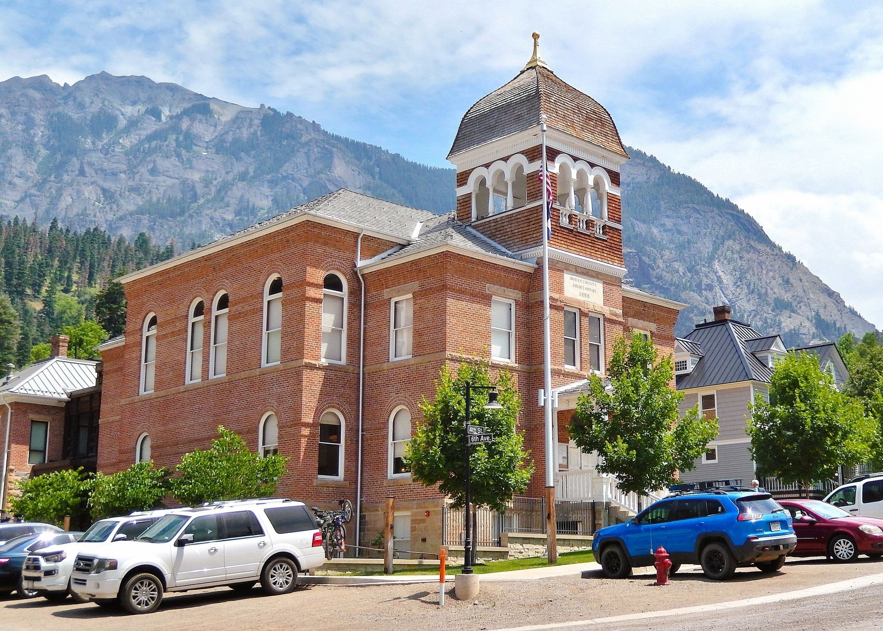 Ouray County Courthouse (<i>northwest elevation</i>). Click for full size. Ouray County Courthouse (<i>northwest elevation</i>) image. Click for full size.