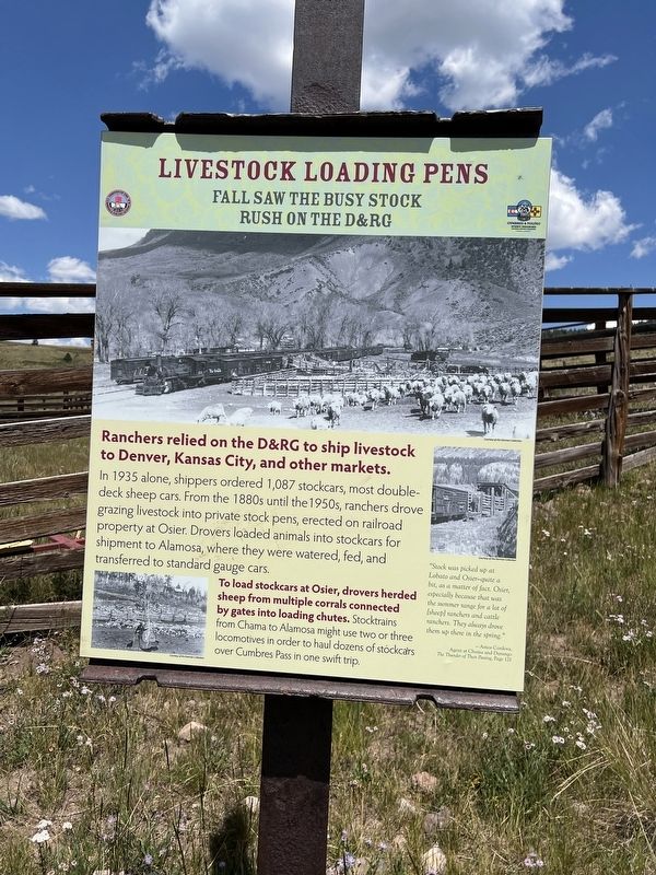 Livestock Loading Pens Marker image. Click for full size.