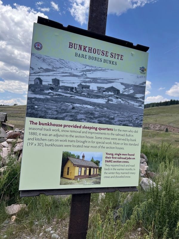 Bunkhouse Site Marker. Click for full size. Bunkhouse Site Marker image. Click for full size.