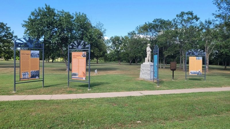 The view of the statue with the other markers image. Click for full size.