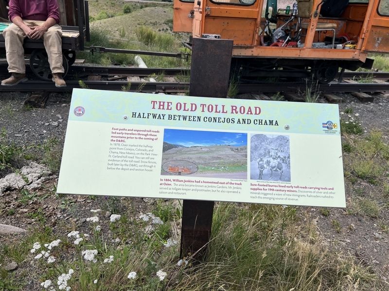 The Old Toll Road Marker image. Click for full size.