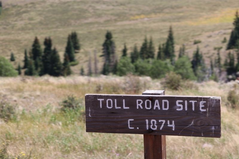 The Old Toll Road Marker image. Click for full size.