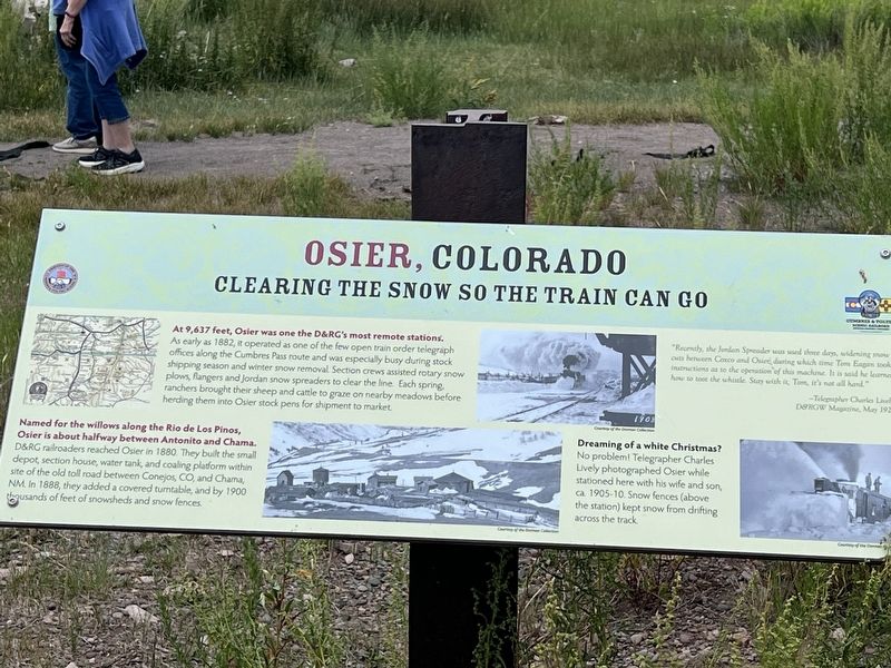 Osier, Colorado Marker image. Click for full size.