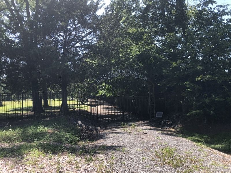 Bold Pilgrim Cemetery entrance. Click for full size. Bold Pilgrim Cemetery entrance image. Click for full size.