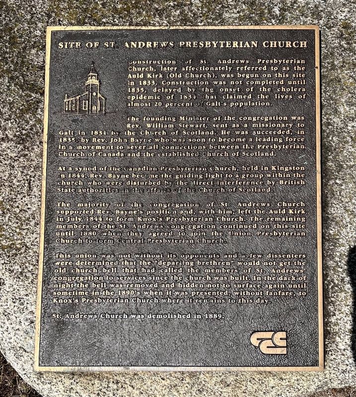 Site of St. Andrews Presbyterian Church Marker. Click for full size. Site of St. Andrews Presbyterian Church Marker image. Click for full size.