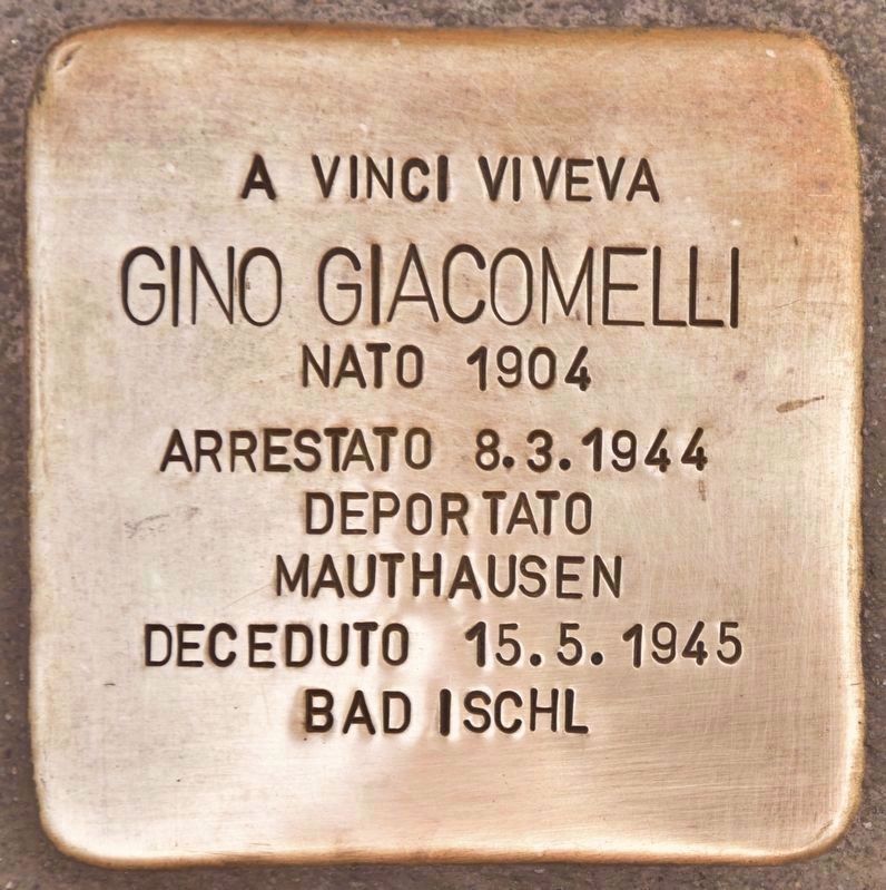 Gino Giacomelli Marker. Click for full size. Gino Giacomelli Marker image. Click for full size.
