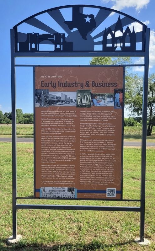 Early Industry & Business Marker image. Click for full size.
