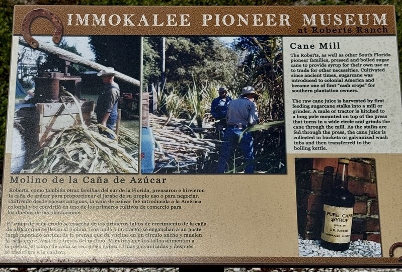 Cane Mill Marker. Click for full size. Cane Mill Marker image. Click for full size.