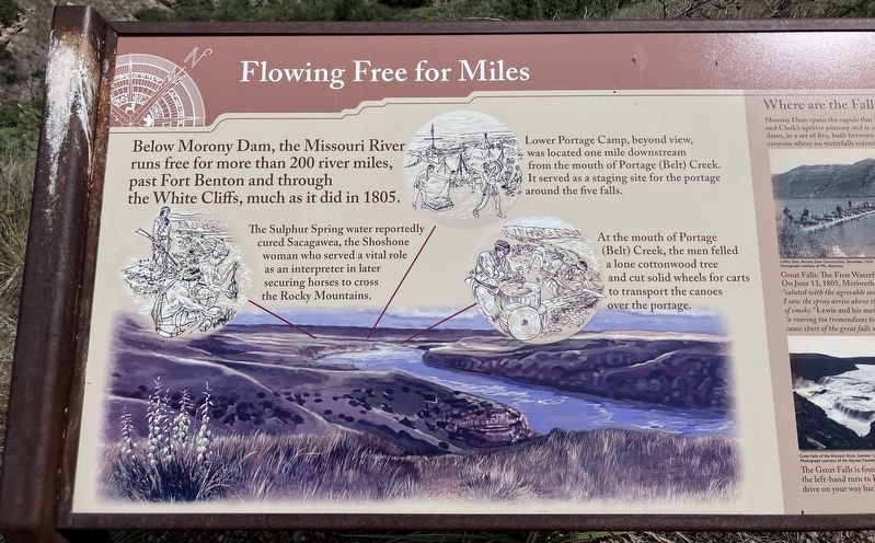 Flowing Free for Miles Marker image. Click for full size.