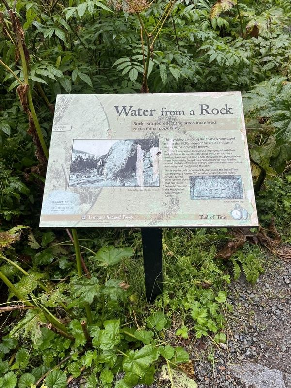 Water from a Rock Marker. Click for full size. Water from a Rock Marker image. Click for full size.