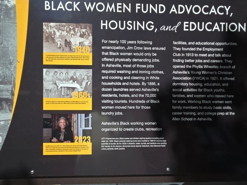 Black Women Fund Advocacy, Housing, and Education Marker image. Click for full size.