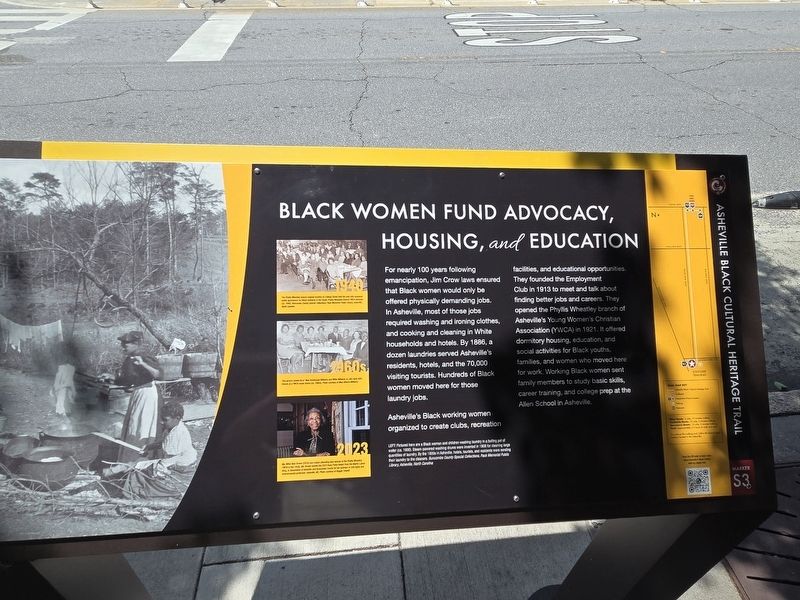 Full view of Black Women Fund Advocacy, Housing, and Education Marker image. Click for full size.