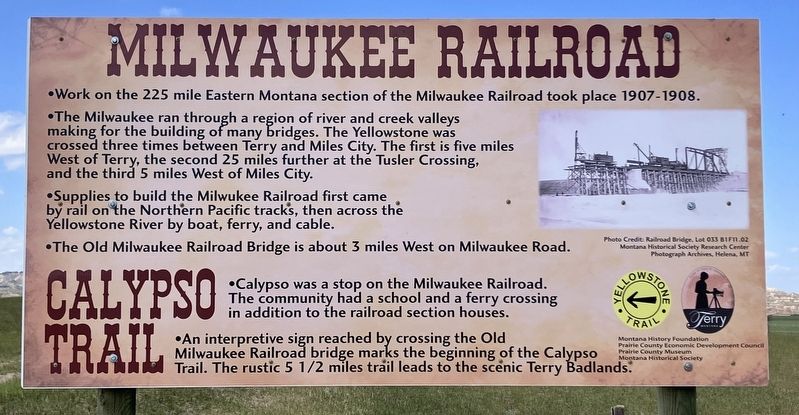 Milwaukee Railroad Marker image. Click for full size.