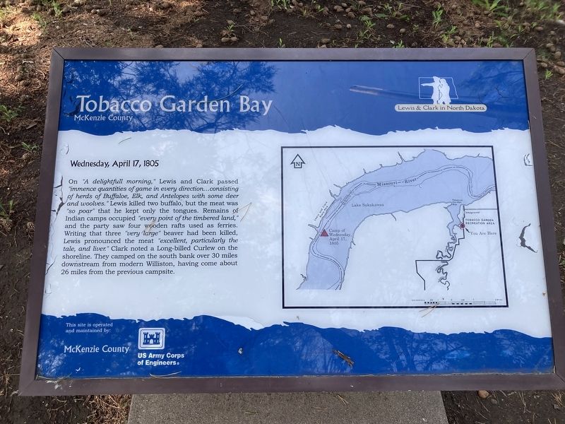 Tobacco Garden Bay Marker. Click for full size. Tobacco Garden Bay Marker image. Click for full size.