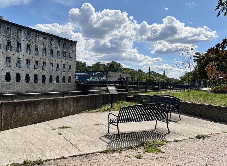 Jacob’s Landing and Hespeler Mill Pond Marker. Click for full size. Jacob’s Landing and Hespeler Mill Pond Marker image. Click for full size.