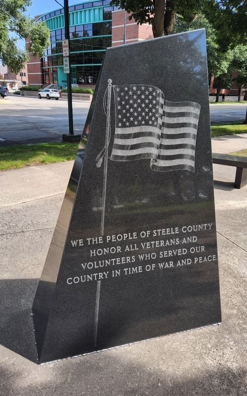Steele County Veterans Memorial. Click for full size. Steele County Veterans Memorial image. Click for full size.