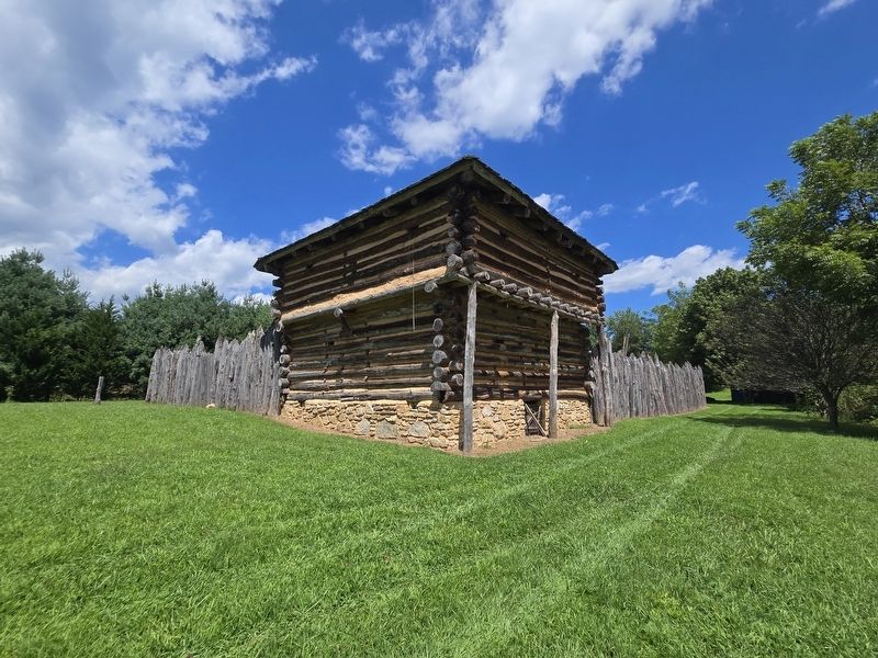 Davidson's Fort replica. Click for full size. Davidson's Fort replica image. Click for full size.