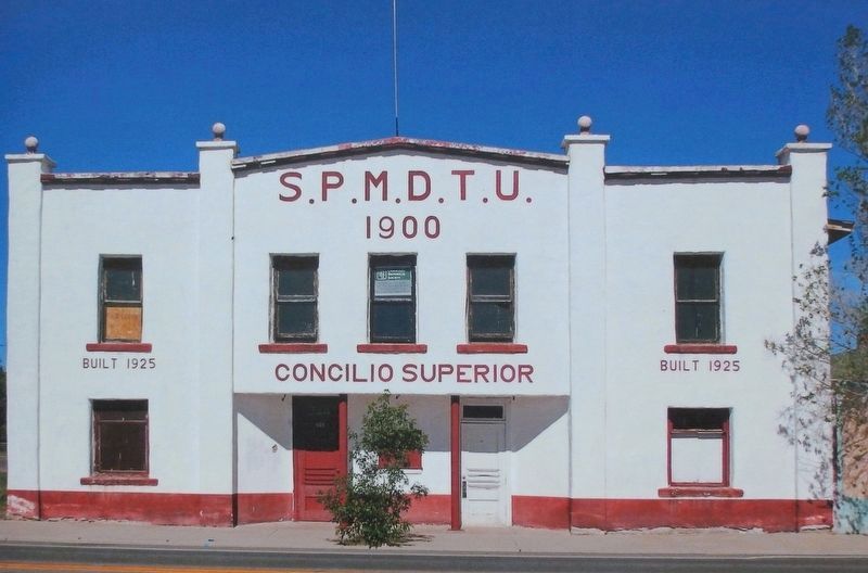 Marker detail: Concilio Superior, the original SPMDTU Concilio building image. Click for full size.