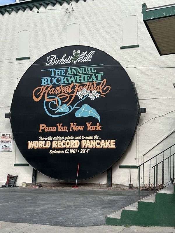 Birkett Mills' World Record Pancake Griddle Marker image. Click for full size.