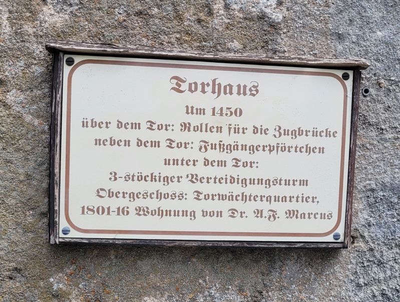 Torhaus / Gatehouse Marker image. Click for full size.