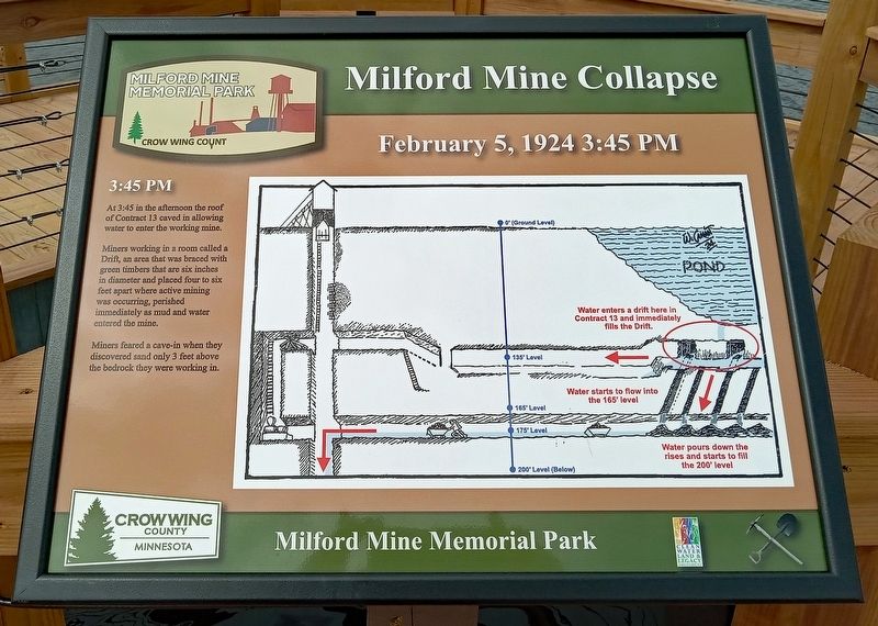 Milford Mine Collapse Marker. Click for full size. Milford Mine Collapse Marker image. Click for full size.