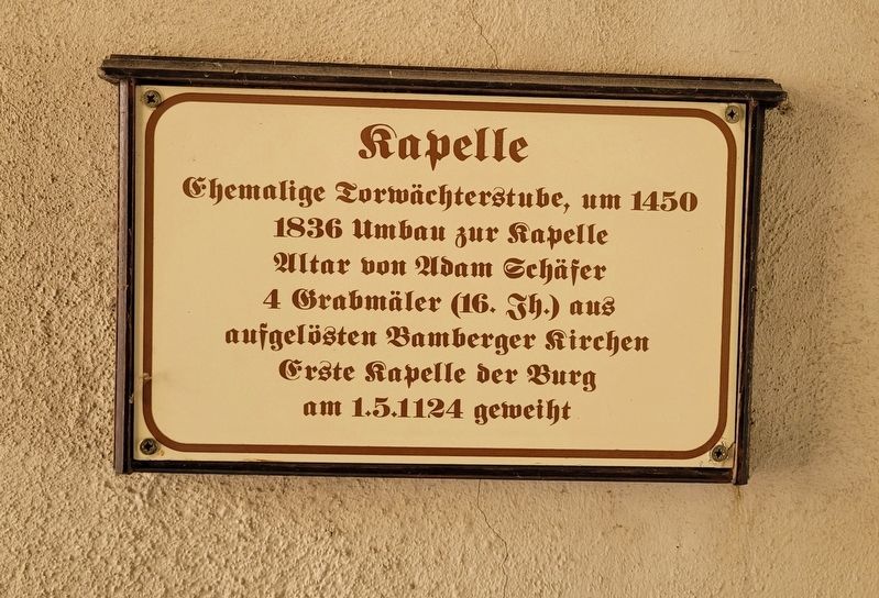 Kapelle / Chapel Marker. Click for full size. Kapelle / Chapel Marker image. Click for full size.