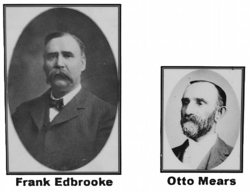 Marker detail: Frank Edbrooke & Otto Mears image. Click for full size.