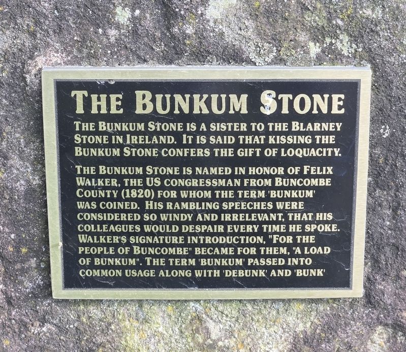 The Bunkum Stone Marker image. Click for full size.
