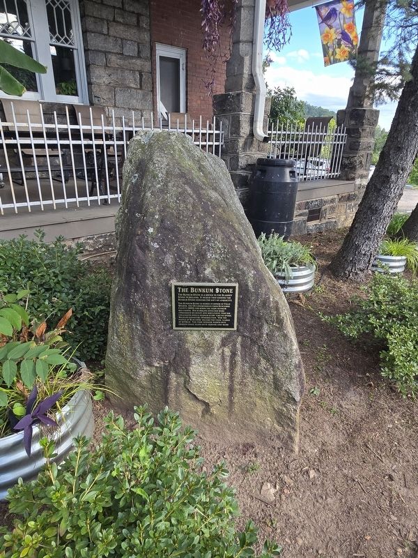 Full view of The Bunkum Stone Marker image. Click for full size.