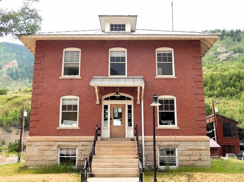 Miner's Union Hospital (<i>front/east elevation</i>). Click for full size. Miner's Union Hospital (<i>front/east elevation</i>) image. Click for full size.
