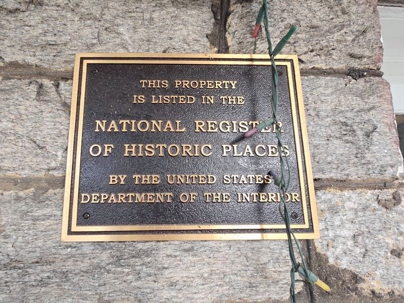 National Register marker at what is now The Gray Rock Inn image. Click for full size.