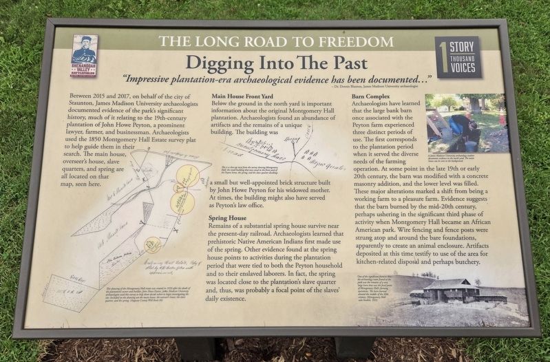 Digging Into The Past Marker. Click for full size. Digging Into The Past Marker image. Click for full size.