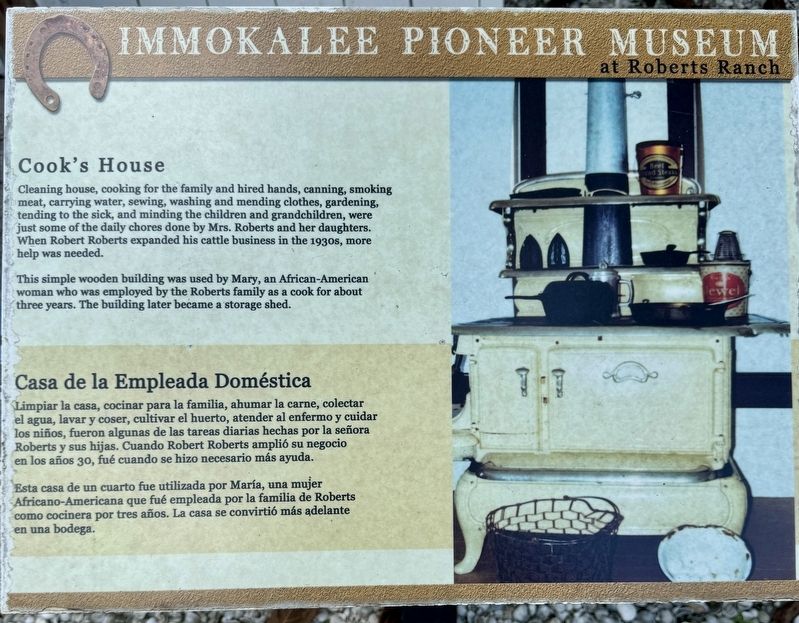Cook’s House Marker. Click for full size. Cook’s House Marker image. Click for full size.
