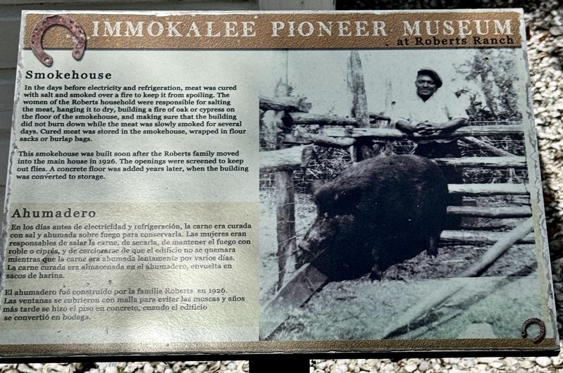 Smokehouse Marker. Click for full size. Smokehouse Marker image. Click for full size.