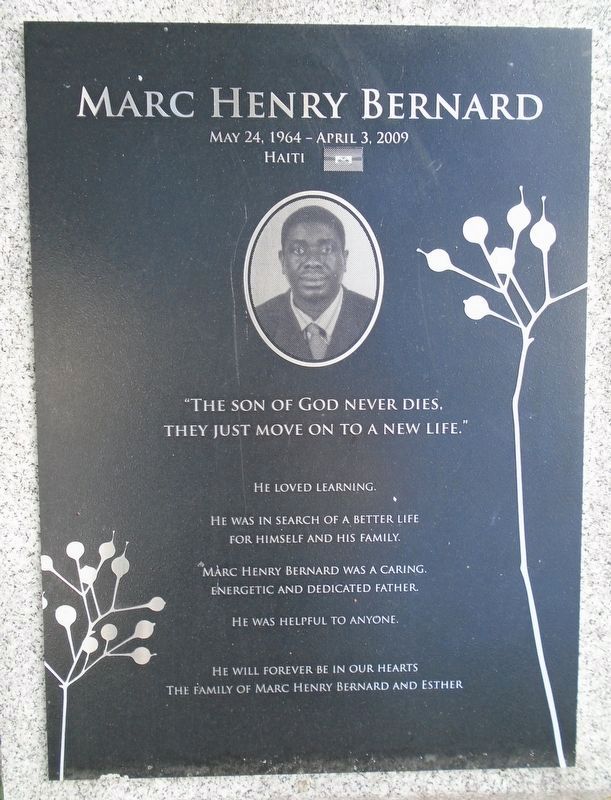 M.H. Bernard Marker at ACA Memorial image. Click for full size.