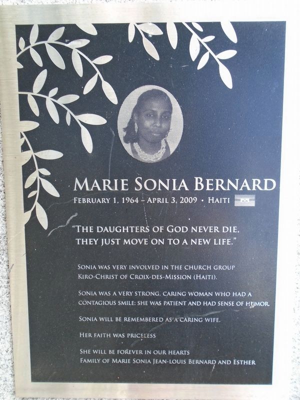 M.S. Bernard Marker at ACA Memorial image. Click for full size.