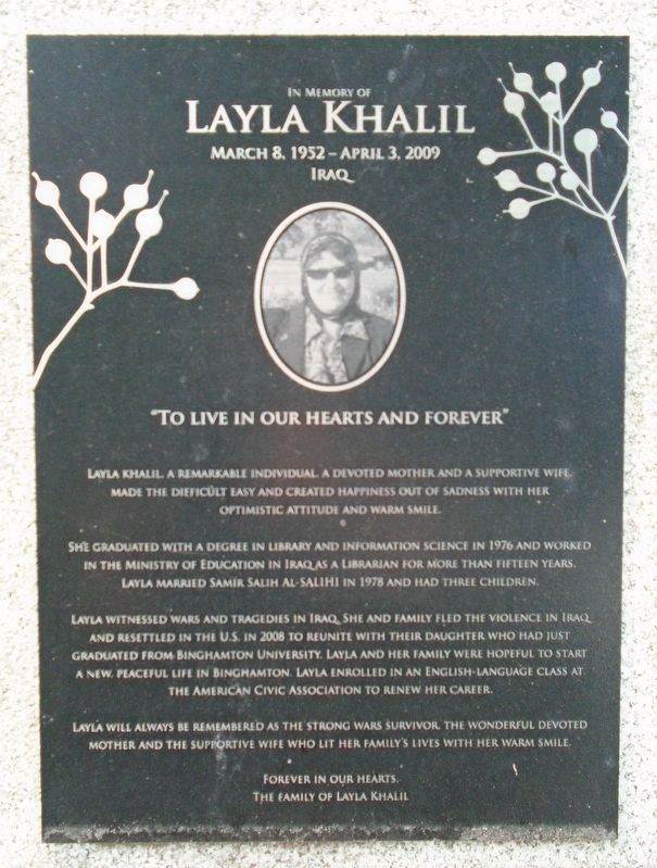 Khalil ACA Memorial Marker image. Click for full size.
