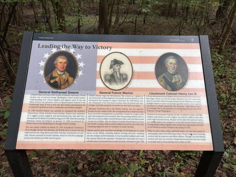 Leading the Way to Victory Marker. Click for full size. Leading the Way to Victory Marker image. Click for full size.