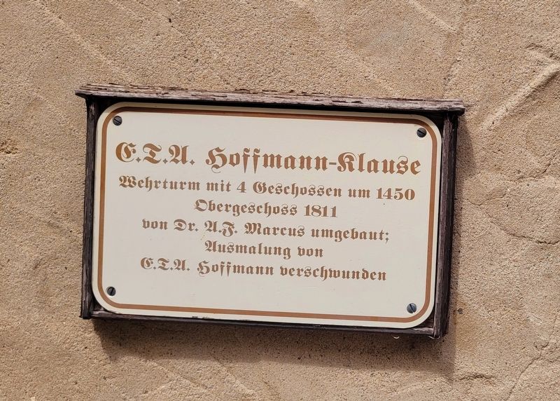 E.T.A. Hoffmann-Klause Marker image. Click for full size.