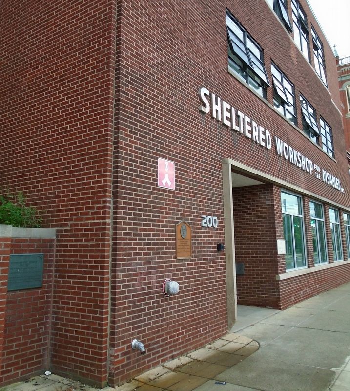 Chester B. Lord Marker on the Sheltered Workshop for the Disabled image. Click for full size.