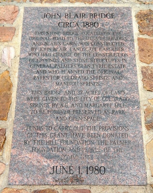 John Blair Bridge Marker. Click for full size. John Blair Bridge Marker image. Click for full size.