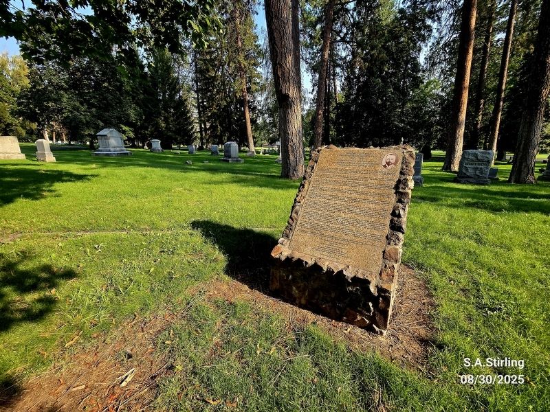 Wide shot of Herbert Bolster Marker. image. Click for full size.