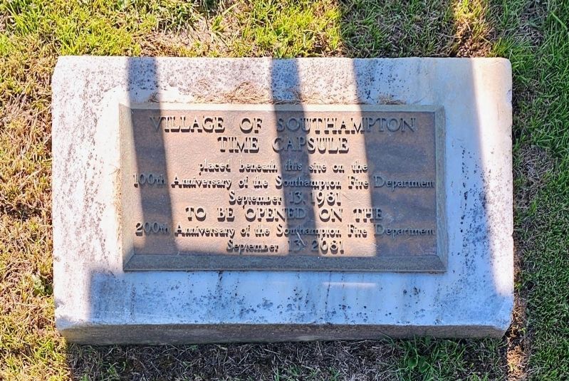 Village of Southampton Time Capsule Marker image. Click for full size.