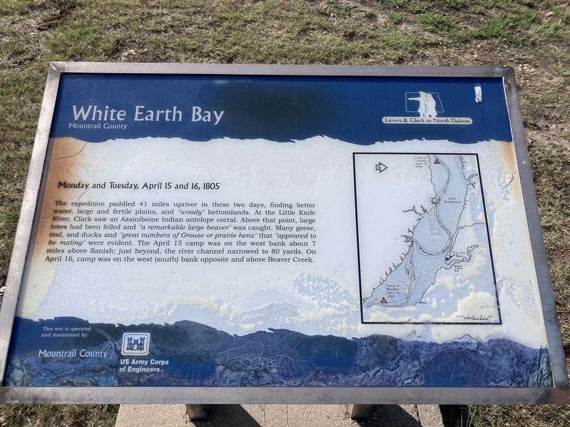 White Earth Bay Marker. Click for full size. White Earth Bay Marker image. Click for full size.