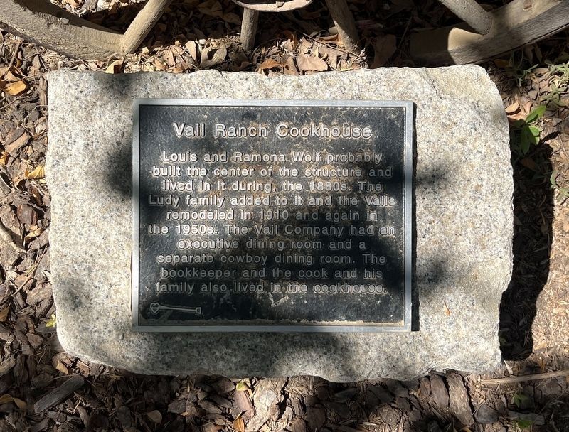 Vail Ranch Cookhouse Marker image. Click for full size.