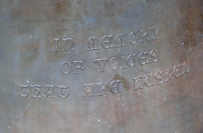 Original Memorial Church Bell image. Click for full size.