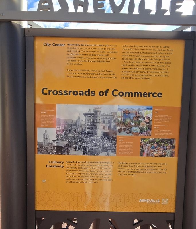 Crossroads of Commerce Marker. Click for full size. Crossroads of Commerce Marker image. Click for full size.