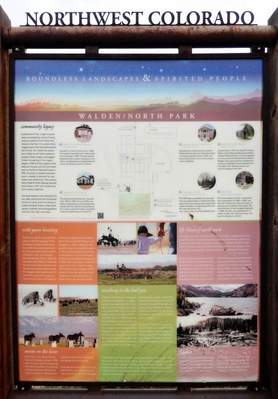 Northwest Colorado Marker<br>(<i>south side</i>). Click for full size. Northwest Colorado Marker<br>(<i>south side</i>) image. Click for full size.