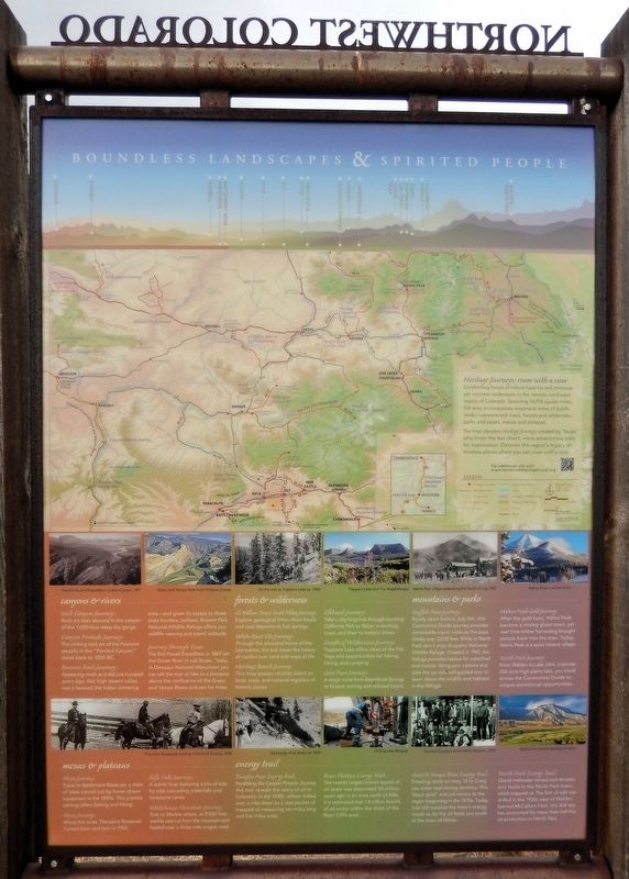 Northwest Colorado Marker<br>(<i>north side</i>). Click for full size. Northwest Colorado Marker<br>(<i>north side</i>) image. Click for full size.