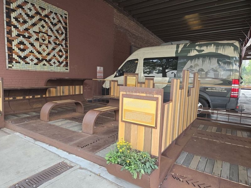 This Is Cherokee Basketry Marker at the Cherokee Basketry Display Area. Click for full size. This Is Cherokee Basketry Marker at the Cherokee Basketry Display Area image. Click for full size.